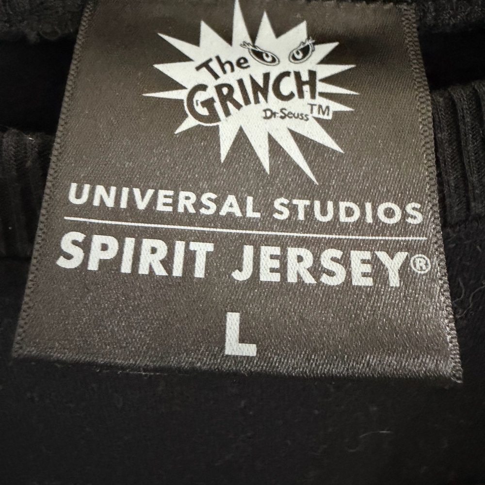 Universal Black Fuzzy Spirit Jersey with Grinch Design - Picture 2 of 4